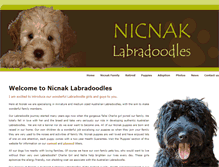 Tablet Screenshot of nicnaklabradoodles.com